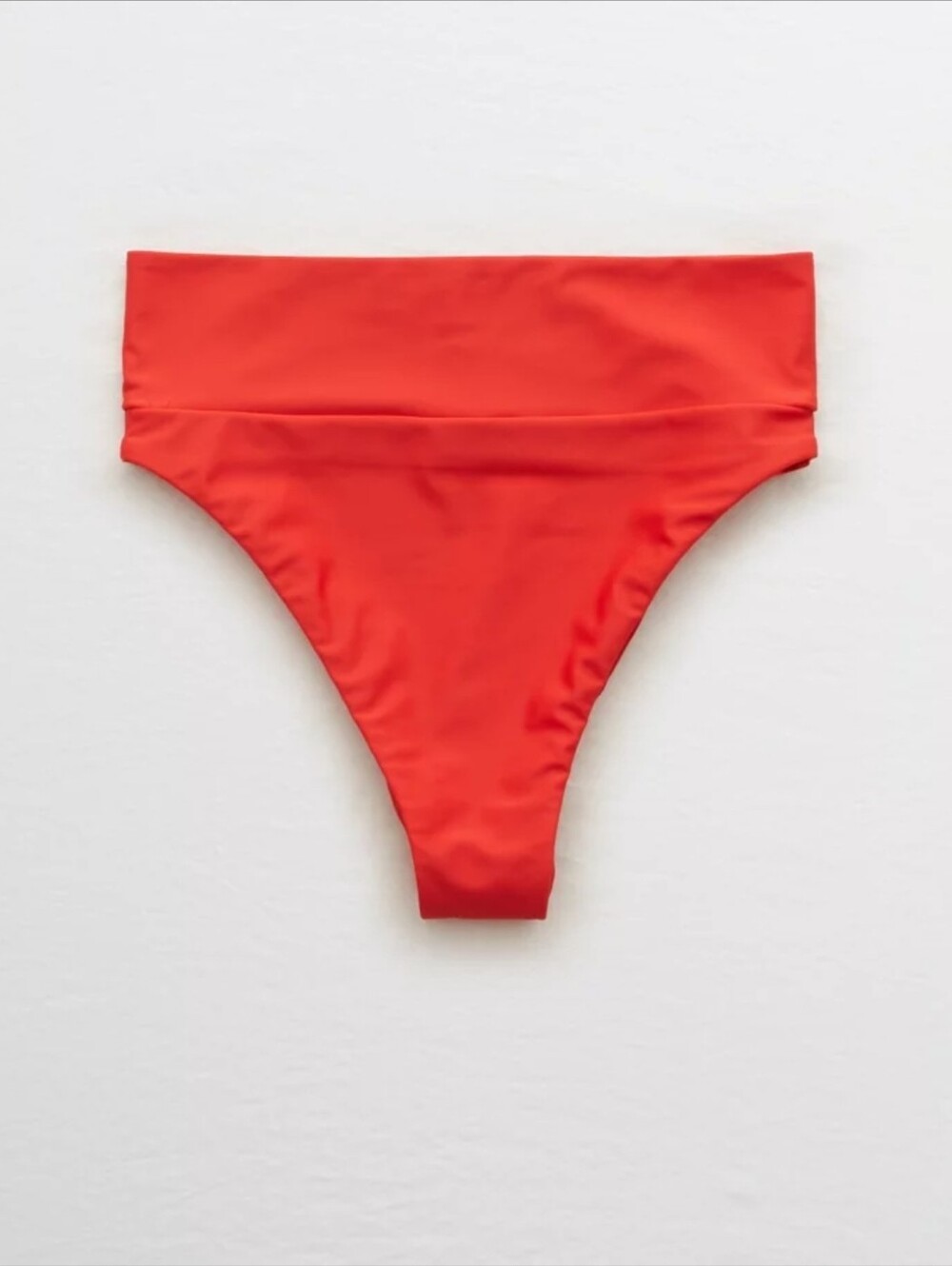 NWOT aerie - Red High Cut Cheeky Swim Bottom